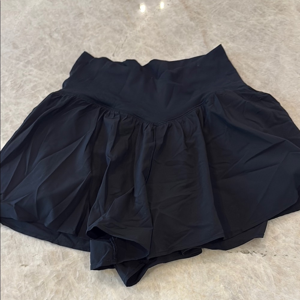 Black Flowy Skort never worn